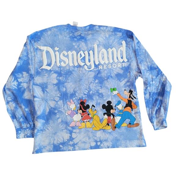 NWT Disney Parks Mickey Mouse n Friends Tie-Dye Celebration Crew Disneyland L - Picture 4 of 4